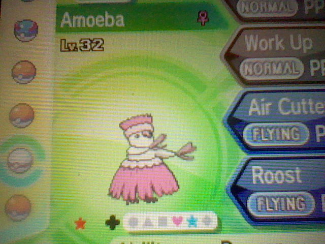 Shiny Oricorio, nicknamed Amoeba
